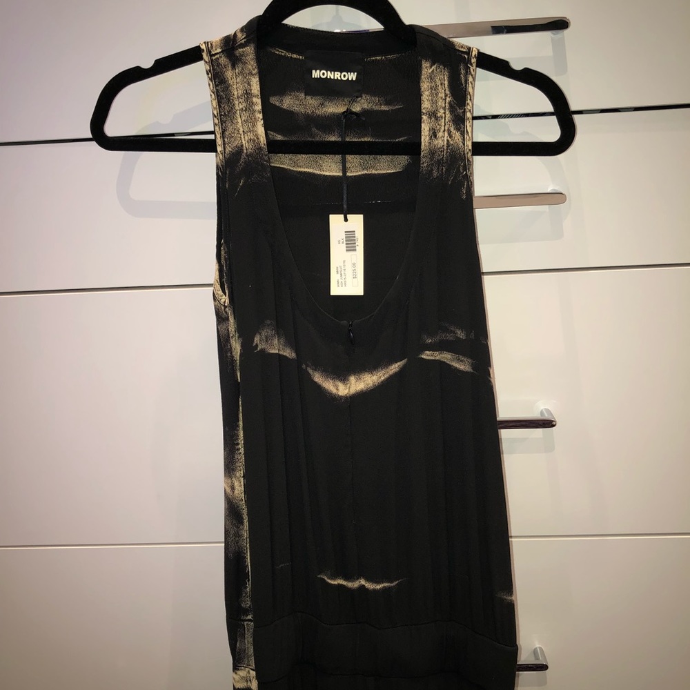 Monrow black and beige jumpsuit.